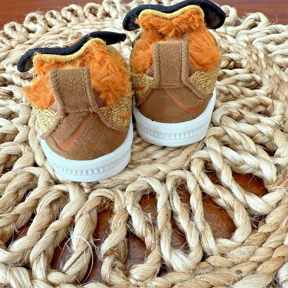 💚 NIKE LEBRON LITTLE BIG CATS SIZE 2C 6MONTH BABY SNEAKER TRAINER‎ LULLABY LACE - Picture 4 of 6